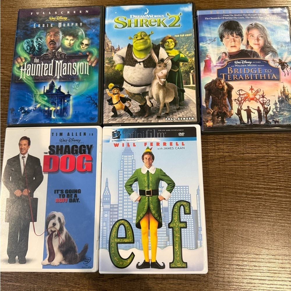DVD Movie Collection - 5 Titles 5 kids dvds bundle lot